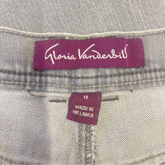 Gloria Vanderbilt Gray Jeans size 12 - Picture 4 of 4